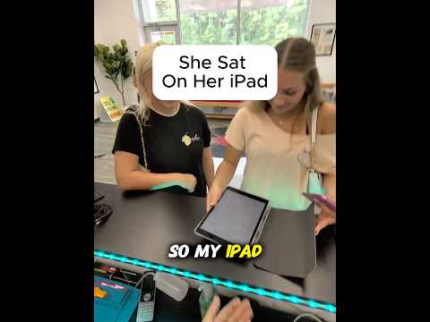 Thumbnail for SHE SAT ON HER IPAD?! #gaming #brokenfix #smartphone #problemfix #tech #phonedamage #brokenphone